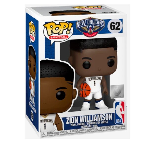 NEW!!! Funko Pop! NBA #1 Zion Williamson New Orleans Pelicans (62) - Picture 1 of 8
